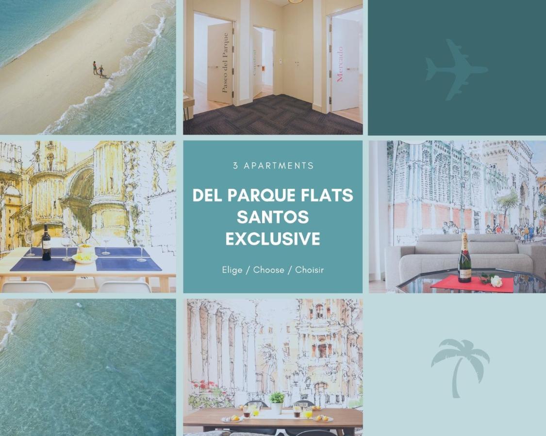 マラガDel Parque Flats Santos Exclusiveアパートメント エクステリア 写真